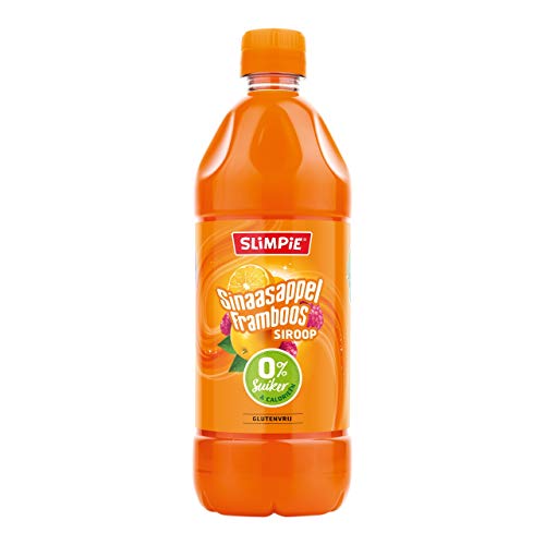 Slimpie Limonadensirup Orange-Himbeere, zuckerfrei 6 PET-Flaschen x 58 cl von Slimpie
