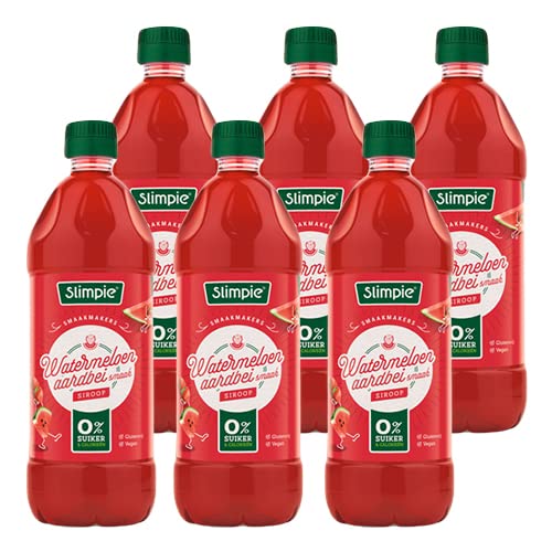 Slimpie - Wassermelonen Erdbeer Limonaden-Sirup - 6x 650ml von Slimpie