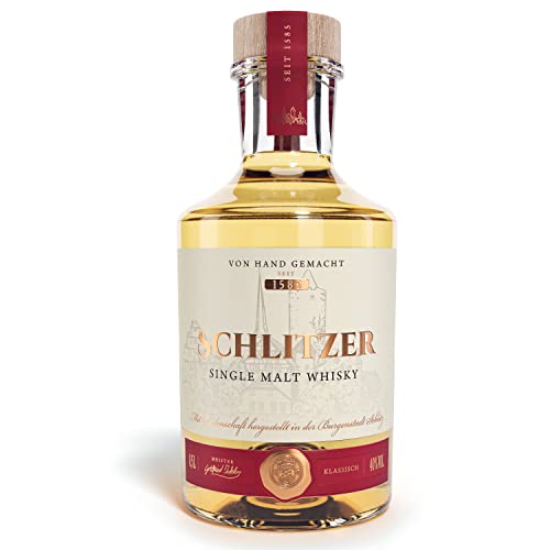 Schlitzer Single Malt Whisky Classic – Traditioneller deutscher Whisky mit vollmundigem Geschmack (43% Vol.) – 0,5L von Schlitzer Destillerie