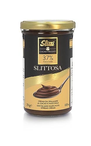 Slitti Slittosa Aufstrichcreme mit Kakao und Haselnüssen, 250 g Slitti Slittosa Aufstrichcreme mit Kakao und Haselnüssen, 250 g von Slitti