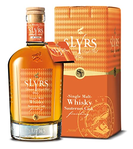 Slyrs Bavarian Single Malt Whisky Sauternes Finish mit Geschenkverpackung (1 x 0.7 l) von SLYRS