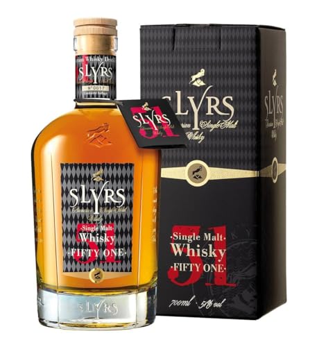 Slyrs Fifty One Bavarian Single Malt Whisky mit Geschenkverpackung (1 x 0.7 l) von SLYRS