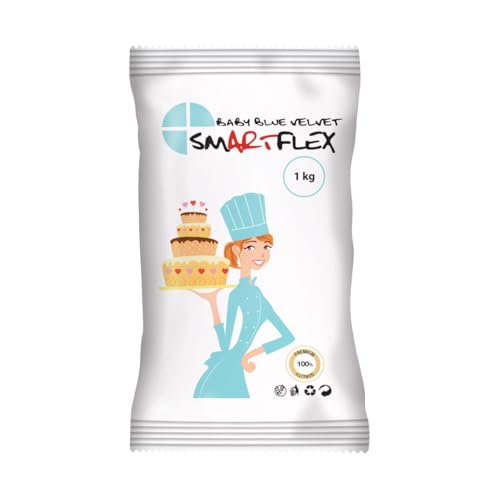 SmartFlex Fondant Baby Blue Velvet, 1kg von SmartFlex
