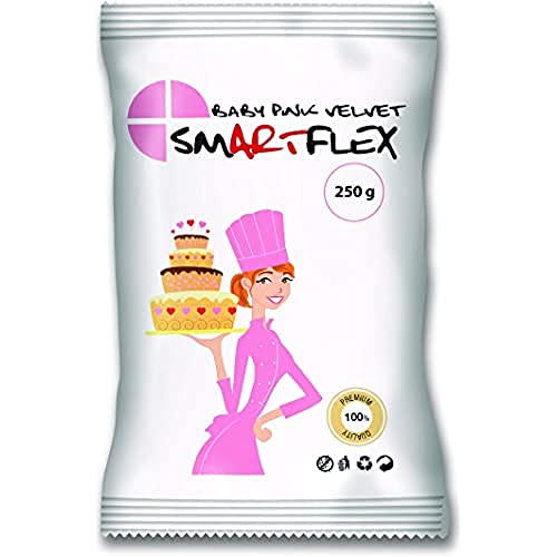 SmartFlex Fondant Baby Pink Velvet, 250 g von SmartFlex