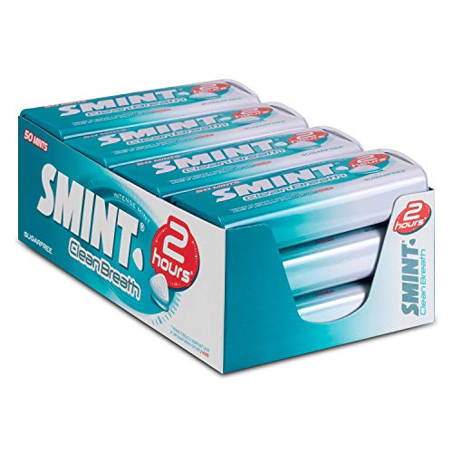 SMINT 2H Clean Breath Intense Mint - 12 Dosen mit 50 Powermints, zuckerfreie Zahnpflege für mehr als 2 Stunden. von Smint