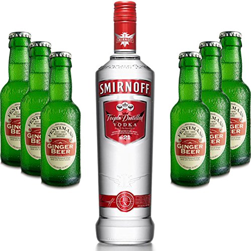 Moscow Mule Set - Smirnoff Vodka 0,7l 700ml (40% Vol) + 6x Fentimans Ginger Beer 200ml - Inkl. Pfand MEHRWEG von Smirnoff-Smirnoff