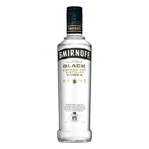 Smirnoff Black No. 55 Vodka, 6er, Wodka, Alkohol, Alkoholgetränk, Flasche, 40%, 500 ml, 715105 von Smirnoff