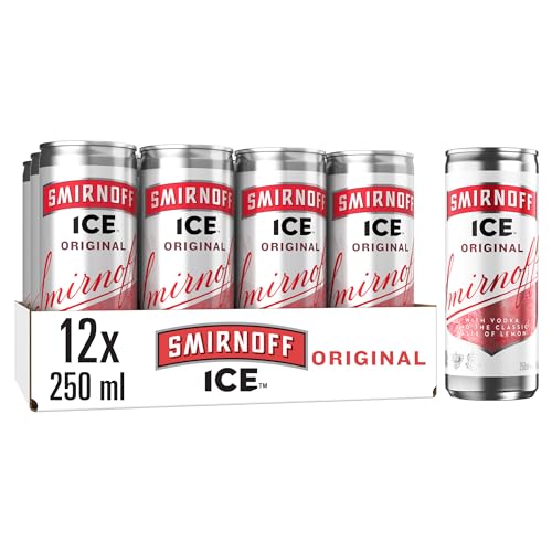 Smirnoff Ice Premium Vodka - Dreifach destilliertes Mix-Getränk (EINWEG), 12x250 ml von Smirnoff