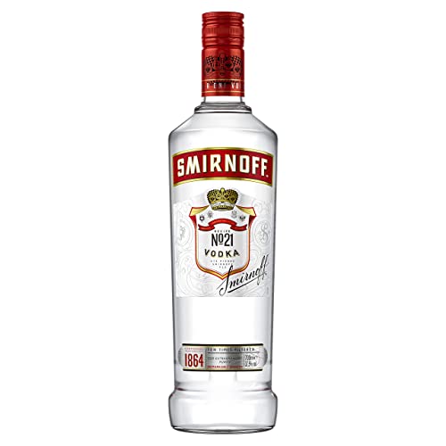 Smirnoff Red Label No.21 Vodka | Premium - Wodka | amerikanischer | handgefertigt in den USA | 37,5% vol | 700ml Einzelflasche | von Smirnoff