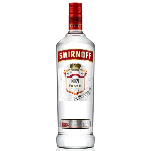 Smirnoff Nr. 21 Vodka, Red Label, der weltweit führende Vodka, 37,5% Vol, 1 l von Smirnoff