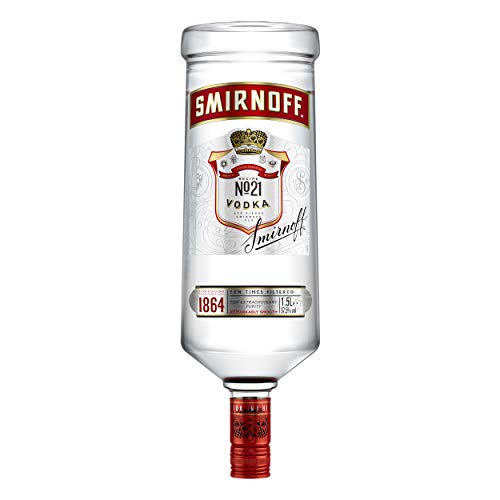 Smirnoff Red No. 21 Premium Vodka Triple Destilled, Relaunch 2019, Wodka, Alkohol, Alkoholgetränk, Flasche, 37.5%, 1.5 L, 749957 von Smirnoff