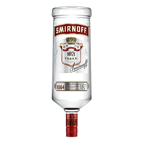 Smirnoff Red No. 21 Premium Vodka Triple Destilled, Relaunch 2019, Wodka, Alkohol, Alkoholgetränk, Flasche, 37.5%, 1.5 L, 749957 Smirnoff Red No. 21 Premium Vodka Triple Destilled, Relaunch 2019, Wodka, Alkohol, Alkoholgetränk, Flasche, 37.5%, 1.5 L, 749957 von Smirnoff