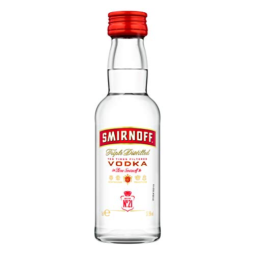 Smirnoff Vodka No. 21 Red Label 5 cl Pet MINIATUR von Smirnoff