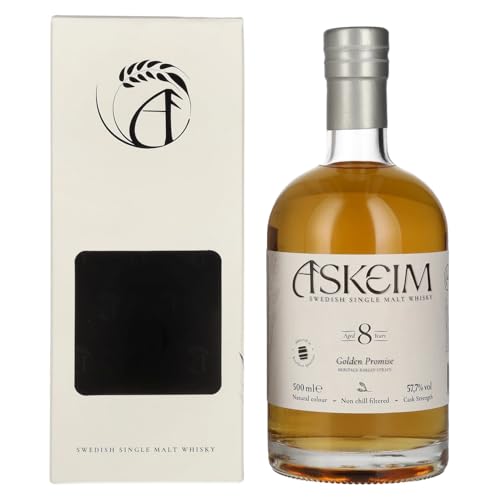 ASKEIM 8 Years Old Golden Promise Swedish Single Malt Whisky 57,7% Vol. 0,5l in Geschenkbox ASKEIM 8 Years Old Golden Promise Swedish Single Malt Whisky 57,7% Vol. 0,5l in Geschenkbox von Smögen