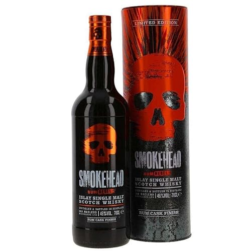 SMOKEHEAD RUM LEBEL ISLAY SINGLE MALT SCOTCH WHISKY LIMITED EDITION 70 CL von Smokehead