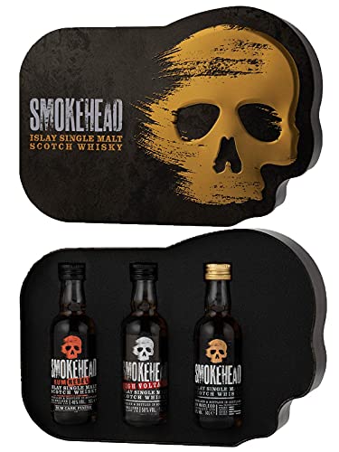 Smokehead Gift Tin Single Malt Whisky 3 x 5cl von Smokehead