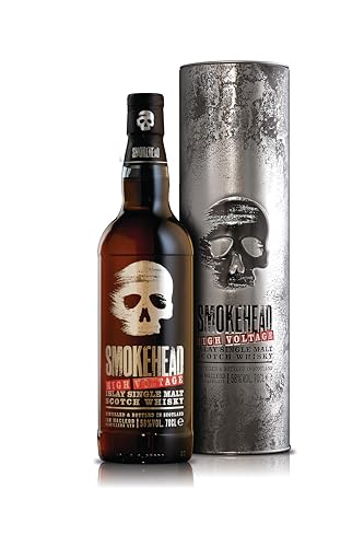 Smokehead HIGH VOLTAGE Islay Single Malt Scotch Whisky mit Geschenkverpackung (1 x 0.7 l) von Smokehead