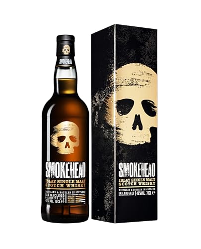 SMOKEHEAD | Islay Single Malt Whisky | Rauchig | Torfrauch, Honigsüße und Pfeffer | 43 % vol. | 0,7l von Smokehead