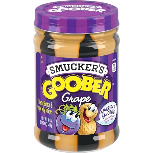 Smucker's - Goober Erdnussbutter mit Trauben Gelee Brotaufstrich - 510 g Glas von Smucker's