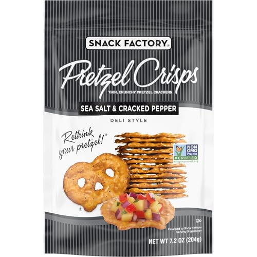 Snack Facts Meersalz & Cracked Pepper Factory Pretzel Crisps, 0,7 kg Snack Facts Meersalz & Cracked Pepper Factory Pretzel Crisps, 0,7 kg von Snack Factory