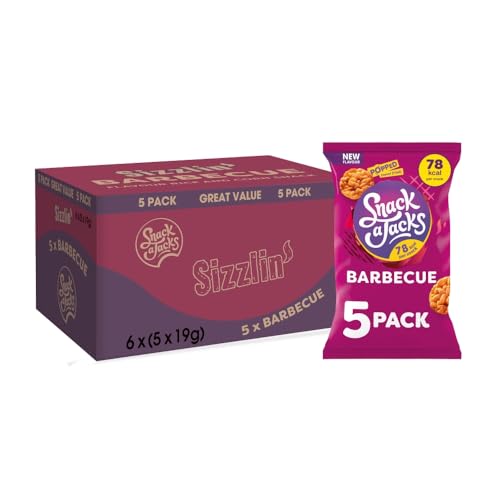 Snack-a-Jacks BBQ Crispies 5 x 19 g (6 Stück) von Snack a Jacks