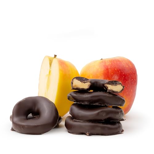 Apfelringe in edle Zartbitterschokolade 250 g | schokolierte Früchte | edle Zartbitterschokolade von Snackberries