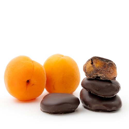 Aprikosen in edle Zartbitterschokolade 250 g | schokolierte Früchte von Snackberries