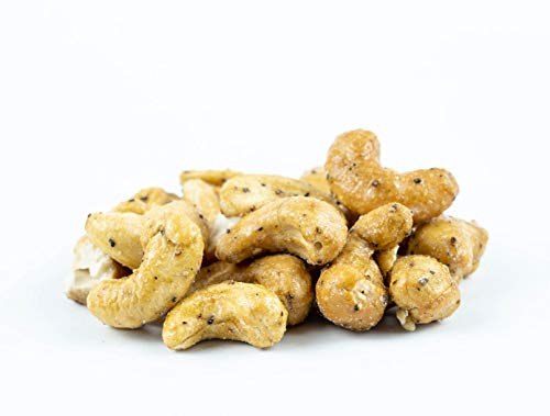 Cashewkerne Tellicherry Pfeffer | Nüsse | Kerne | geröstet | Jumbo Size | Cashewnüsse Pfeffer | Premium Qualität, 500 g von Snackberries