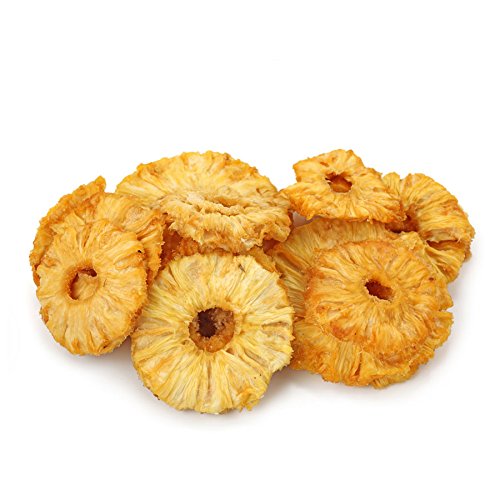Getrocknete Ananas | Premium Qualität | Ananasringe | ungesüsst | Natural | Unbehandelt | Vegan | 500 g von Snackberries