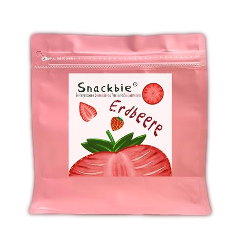 Gefriergetrocknete Erdbeere | in Scheiben | 300g | Fruchtsnacks für unterwegs | snacks | knackig Gefriergetrocknete Erdbeere | in Scheiben | 300g | Fruchtsnacks für unterwegs | snacks | knackig von Snackbie