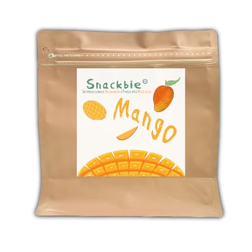 Gefriergetrocknete Mango in Scheiben 100g-Fruchtsnacks für unterwegs/müsli/sport/party von Snackbie