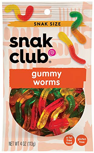 Snak Club Gummy Worms, 118 ml Beutel, 12 Stück Snak Club Gummy Worms, 118 ml Beutel, 12 Stück von Snak Club