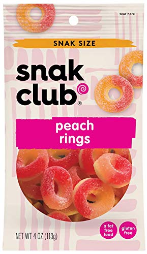 Snak Club Pfirsichringe, 118 g Beutel, 12 Stück Snak Club Pfirsichringe, 118 g Beutel, 12 Stück von Snak Club