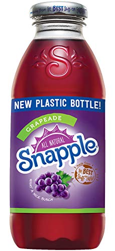 Snapple - 473 ml (9 Kunststoffflaschen) (Grapeade, 9 Flaschen) von Snapple