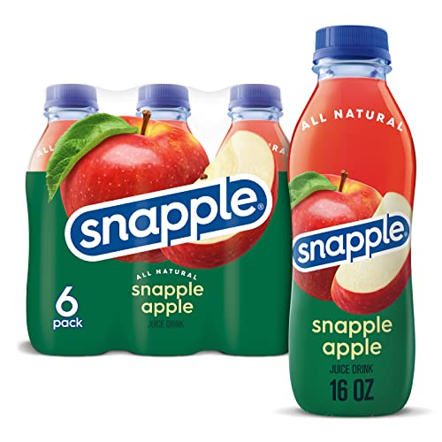 Snapple Apfeltee - Eistee mit natürlich aromatisiertem Eistee - Fertig zum Trinken in Flaschen, 473 ml, 24 Stück von Snapple