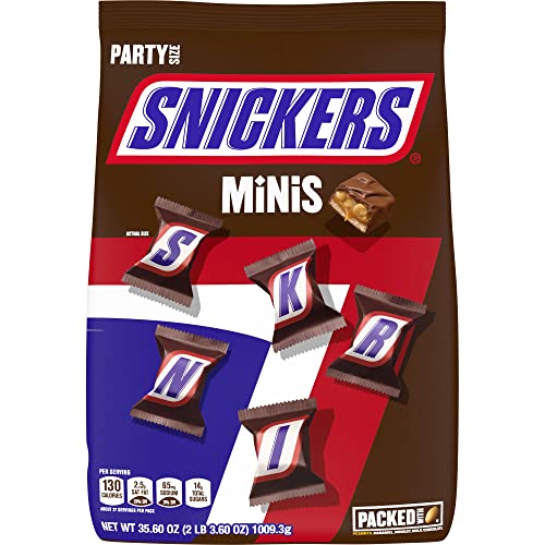 SNICKERS Minis Size Milchschokolade Candy Bar Sortiment 1009.2 g Beutel SNICKERS Minis Size Milchschokolade Candy Bar Sortiment 1009.2 g Beutel von Snickers