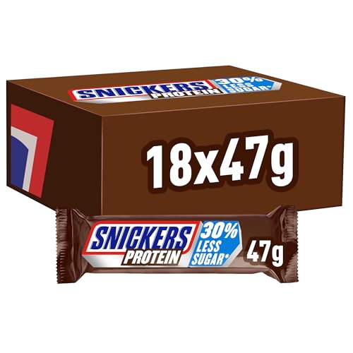SNICKERS Protein Riegel, Schokoriegel Protein, Großpackung, 18 x 47g SNICKERS Protein Riegel, Schokoriegel Protein, Großpackung, 18 x 47g von Snickers