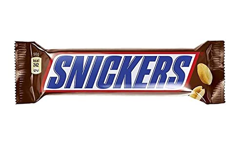 SNICKERS Schokoladenriegel, Single-Pack, 32 x 50 g (1.600 g) von Snickers