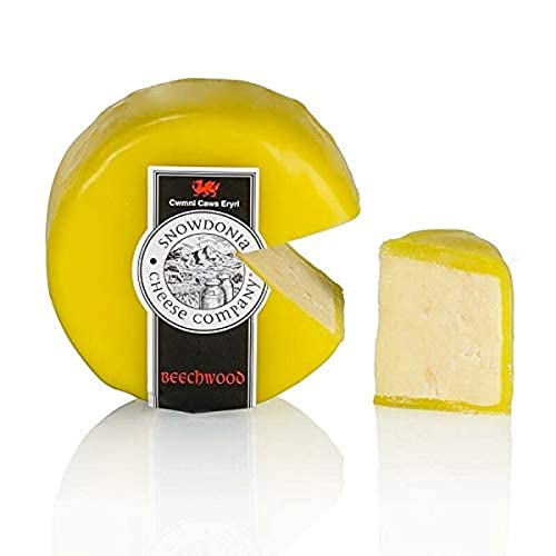 Snowdonia - Beechwood Smoked, geräucherter Cheddar Käse, gelber Wachs, 200g von Snowdonia Cheese Company Limited