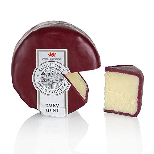 Snowdonia - Ruby Mist, Cheddar Käse mit Port und Brandy, brauner Wachs, 200 g von Snowdonia