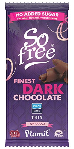 So free Ohne Zuckerzusatz Finest Dark 72% Kakaodünn 80g von So Free