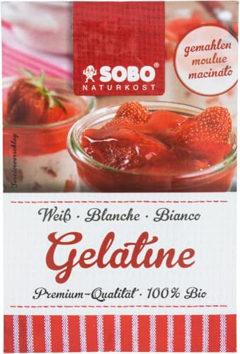 Bio Gelatine, gemahlen 1 x 9 gr Bio Gelatine, gemahlen 1 x 9 gr von Sobo
