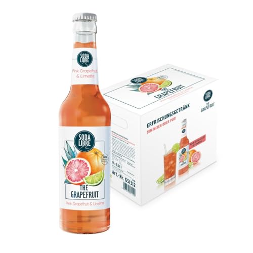 Soda Libre | The Grapefruit | Alkoholfreies Erfrischungsgetränk | Pink Grapefruit und Limette | 15% Fruchtgehalt | Perfekt als Filler mit Tequila | 12 x 330ML Soda Libre | The Grapefruit | Alkoholfreies Erfrischungsgetränk | Pink Grapefruit und Limette | 15% Fruchtgehalt | Perfekt als Filler mit Tequila | 12 x 330ML von Soda Libre