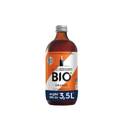 SodaStream BIO-Sirup Orange, 1x Flasche ergibt 3,5 Liter Fertiggetränk, Sekundenschnell zubereitet und immer frisch, 500 ml von SodaStream