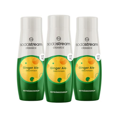 SodaStream CLASSICS Ginger Ale | Sirup | Sekundenschnell zubereitet & immer frisch | Ergibt ca. 9 Liter | 440 ml Flasche | 3er-Pack SodaStream CLASSICS Ginger Ale | Sirup | Sekundenschnell zubereitet & immer frisch | Ergibt ca. 9 Liter | 440 ml Flasche | 3er-Pack von SodaStream