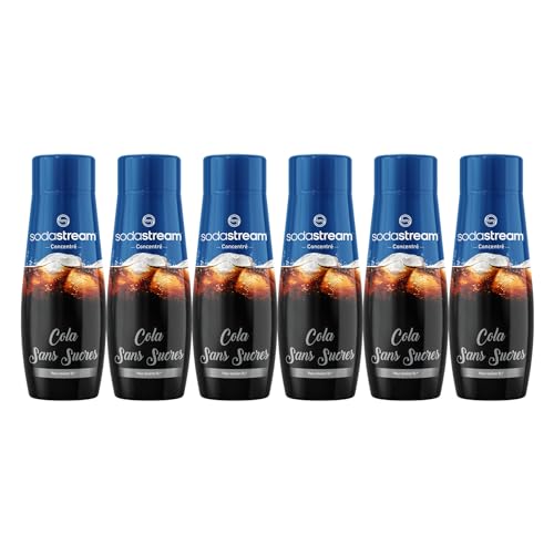SodaStream Cola Konzentrat zuckerfrei für Sprudelwasser und Soda-Maschine | Bereiten Sie bis zu 9 Liter Cola in Sekunden zu, 440 ml (6 Stück) von SodaStream