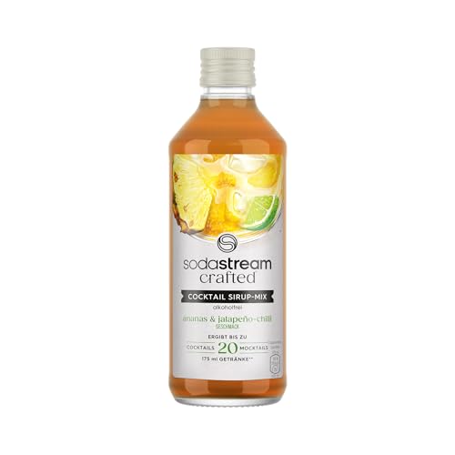 SodaStream Crafted Mixers Cocktail Sirup Ananas & Jalapeno-Chilli | Alkoholfrei | Tropisch-scharfe Note | Für Cocktails & Mocktails | Ergibt ca. 20 Getränke | 330 ml SodaStream Crafted Mixers Cocktail Sirup Ananas & Jalapeno-Chilli | Alkoholfrei | Tropisch-scharfe Note | Für Cocktails & Mocktails | Ergibt ca. 20 Getränke | 330 ml von SodaStream