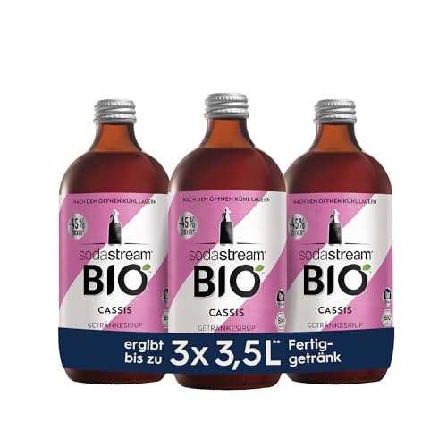 SodaStream Sirup 3x BIO Cassis, 1x Flasche ergibt 3,5 Liter Fertiggetränk, Sekundenschnell zubereitet und immer frisch, 3x 500 ml SodaStream Sirup 3x BIO Cassis, 1x Flasche ergibt 3,5 Liter Fertiggetränk, Sekundenschnell zubereitet und immer frisch, 3x 500 ml von SodaStream