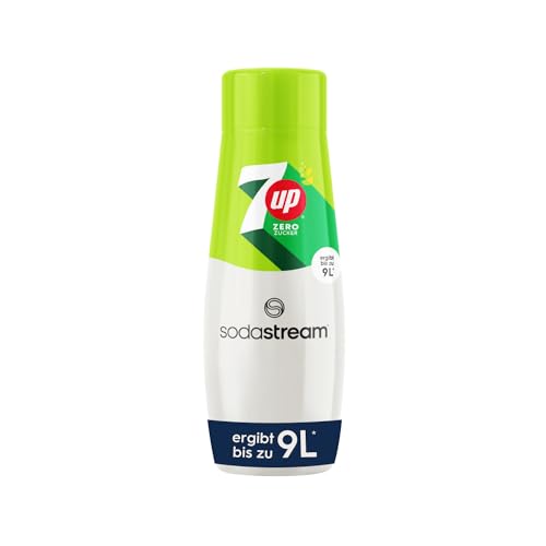 SodaStream Sirup 7UP free - 1x Flasche ergibt 9 Liter Fertiggetränk, Sekundenschnell zubereitet und immer frisch, Seven Up ohne Zucker 440 ml von SodaStream