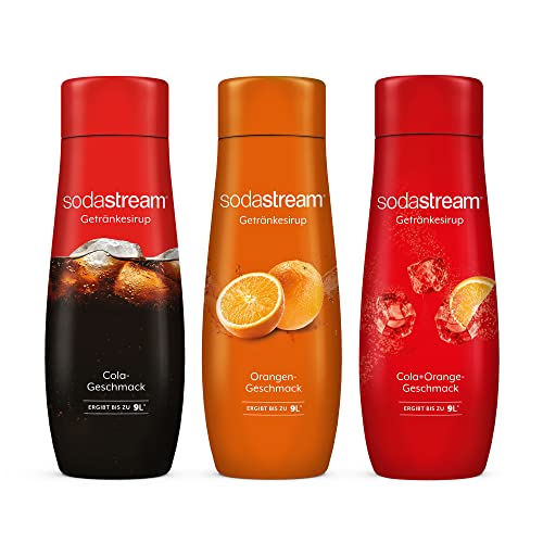 SodaStream Sirup-Bundle Cola, Orange, Cola + Orange, 3x 440ml Getränkesirup für je bis zu 9 Liter Fertiggetränk von SodaStream